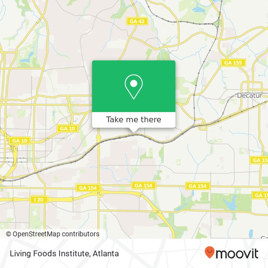 Mapa de Living Foods Institute