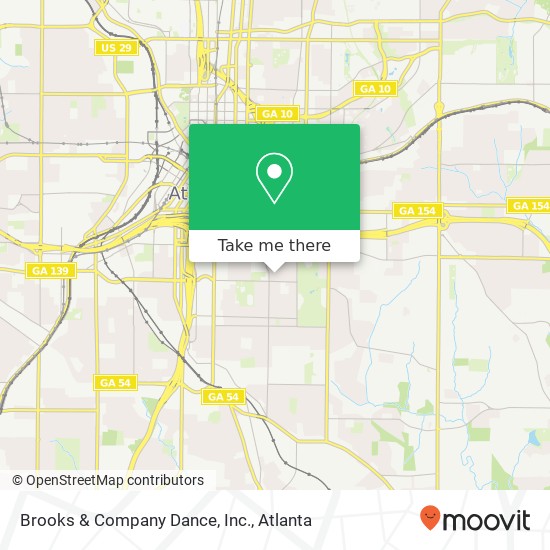 Mapa de Brooks & Company Dance, Inc.