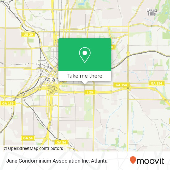 Jane Condominium Association Inc map