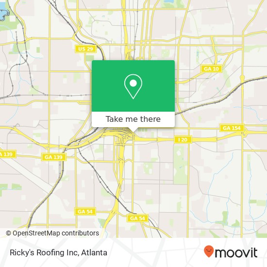 Mapa de Ricky's Roofing Inc
