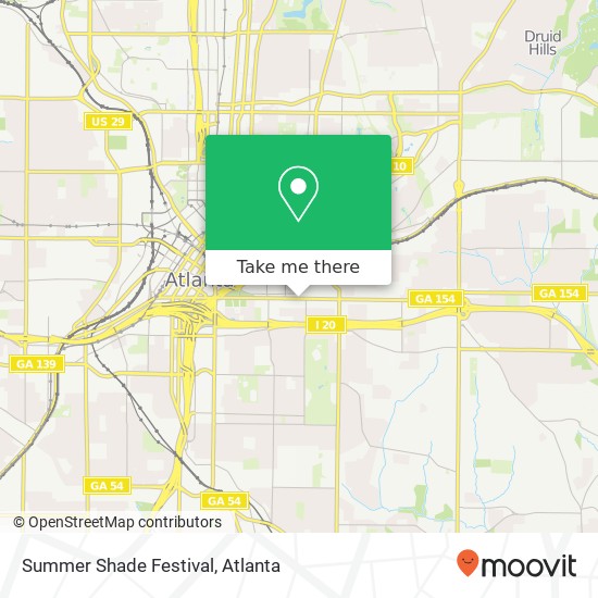 Summer Shade Festival map