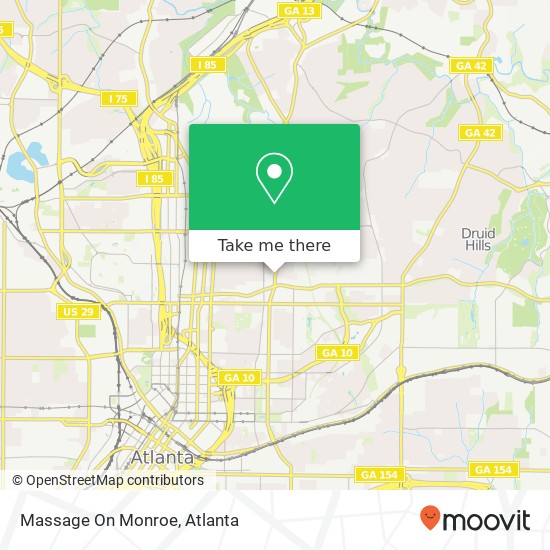 Mapa de Massage On Monroe