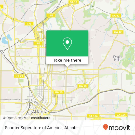 Scooter Superstore of America map