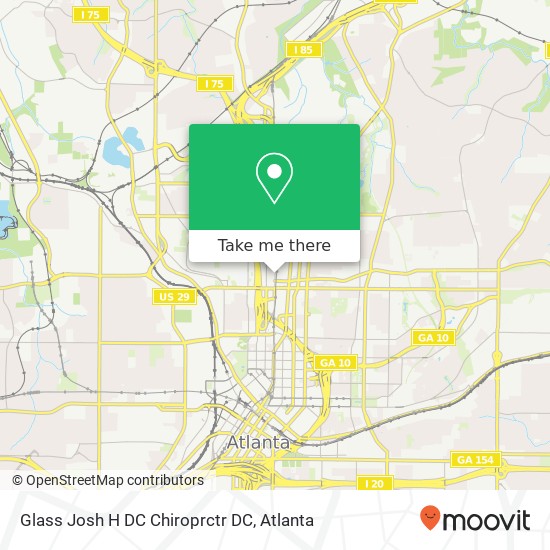 Mapa de Glass Josh H DC Chiroprctr DC