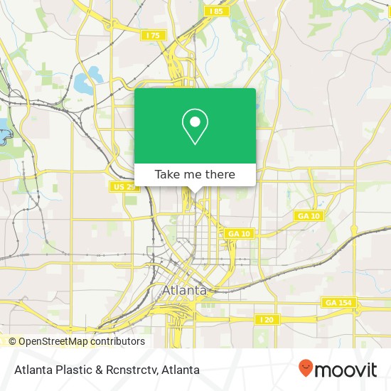 Mapa de Atlanta Plastic & Rcnstrctv