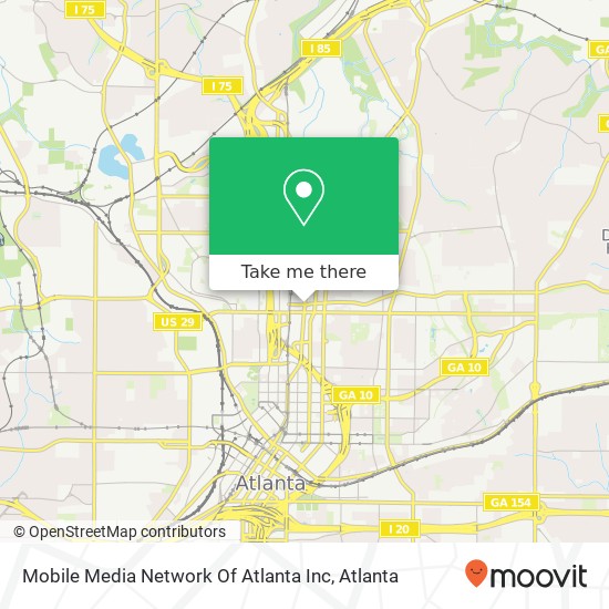 Mapa de Mobile Media Network Of Atlanta Inc