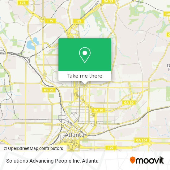 Solutions Advancing People Inc map