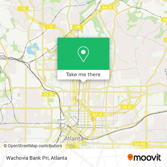 Wachovia Bank Pri map