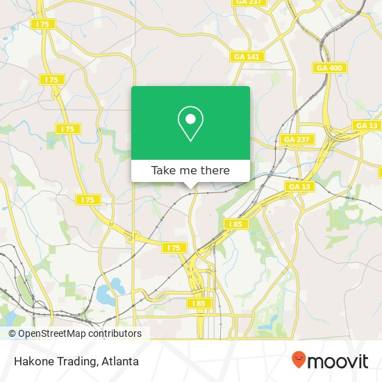 Mapa de Hakone Trading