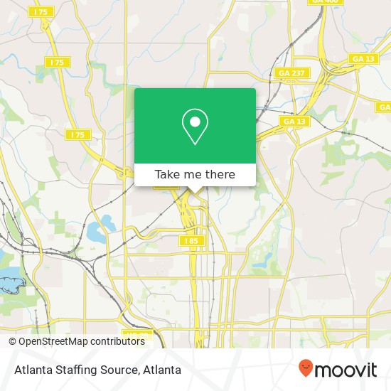 Mapa de Atlanta Staffing Source