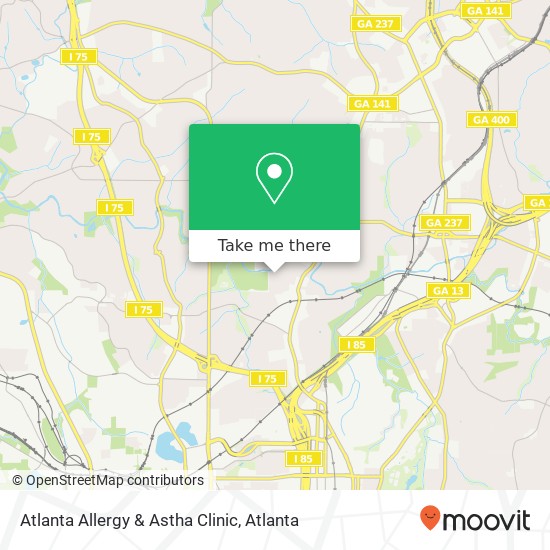 Mapa de Atlanta Allergy & Astha Clinic