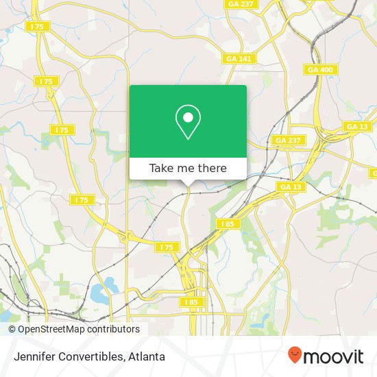 Jennifer Convertibles map