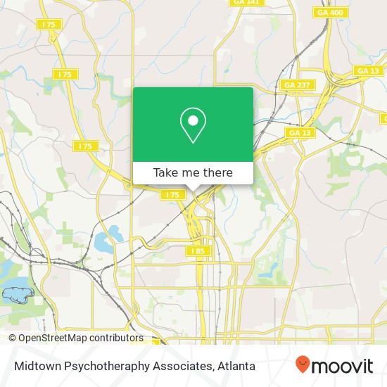 Midtown Psychotheraphy Associates map