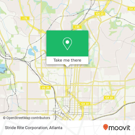 Mapa de Stride Rite Corporation