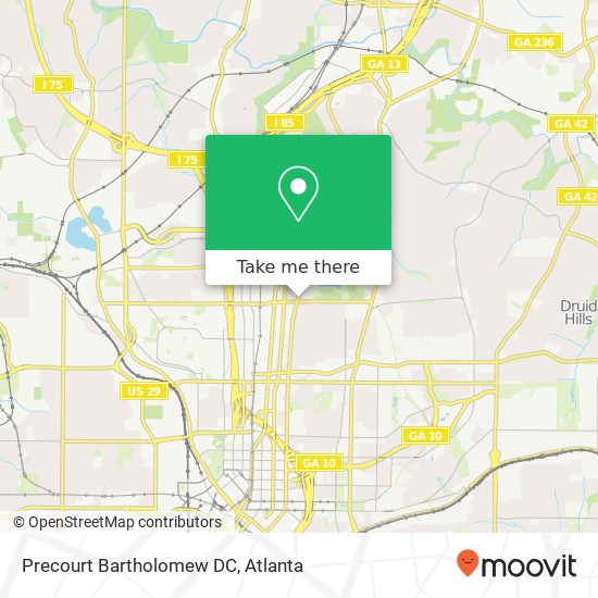 Precourt Bartholomew DC map