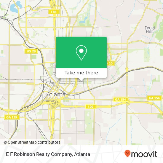 E F Robinson Realty Company map