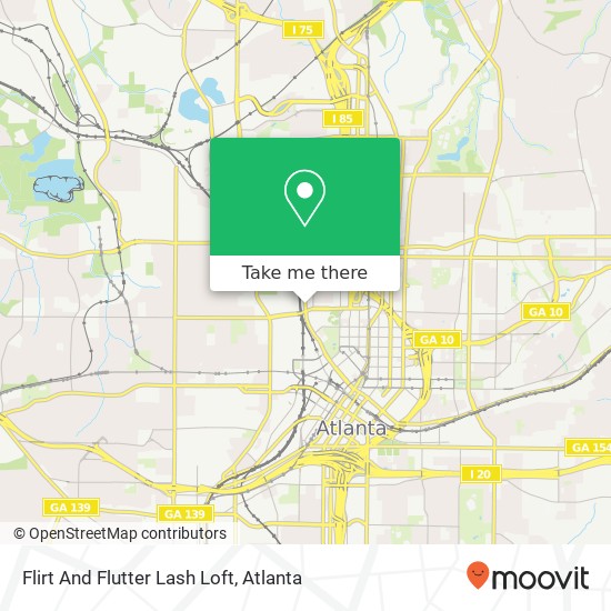 Flirt And Flutter Lash Loft map