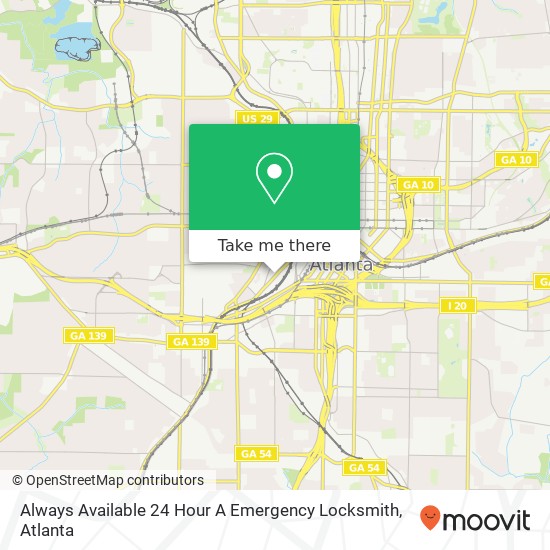 Mapa de Always Available 24 Hour A Emergency Locksmith