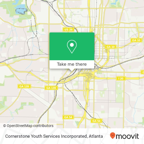 Mapa de Cornerstone Youth Services Incorporated