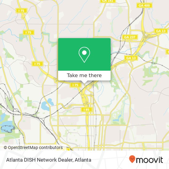 Atlanta DISH Network Dealer map