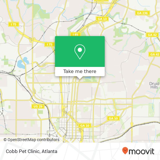 Cobb Pet Clinic map