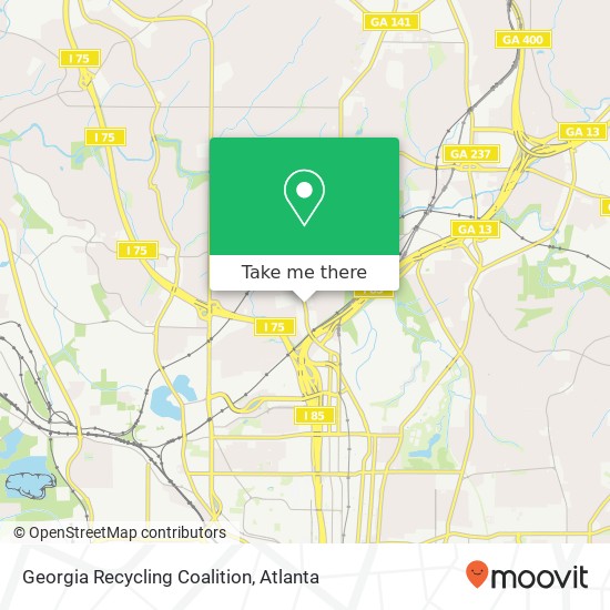 Mapa de Georgia Recycling Coalition