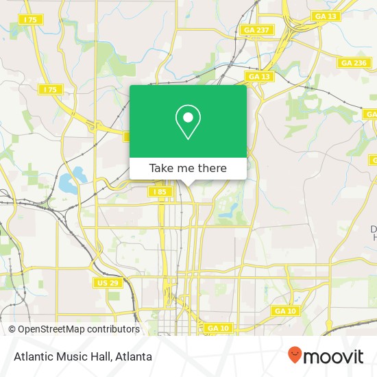 Mapa de Atlantic Music Hall