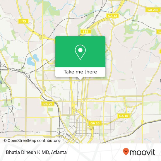 Bhatia Dinesh K MD map