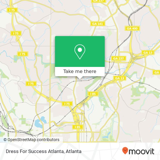 Mapa de Dress For Success Atlanta