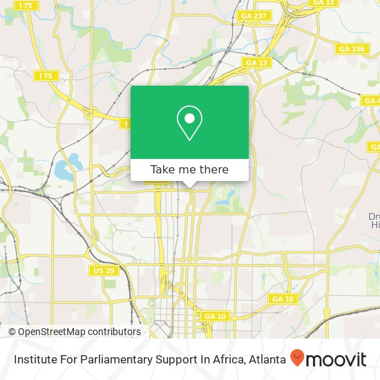 Mapa de Institute For Parliamentary Support In Africa