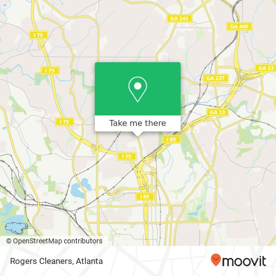 Rogers Cleaners map