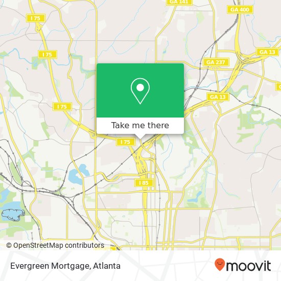 Evergreen Mortgage map