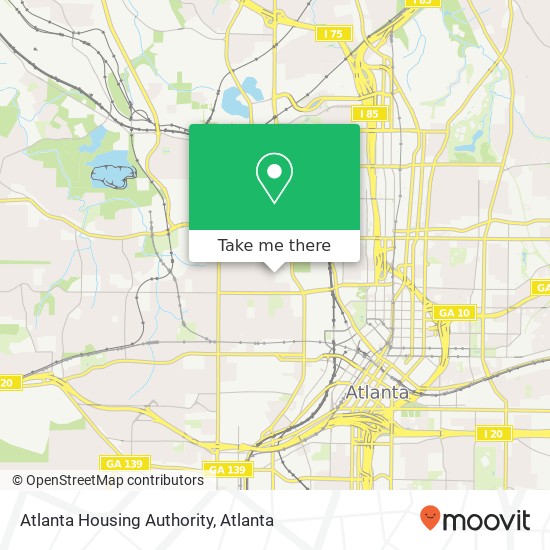 Mapa de Atlanta Housing Authority