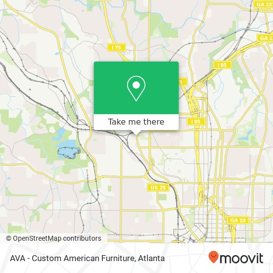 AVA - Custom American Furniture map