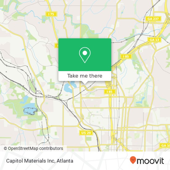 Capitol Materials Inc map