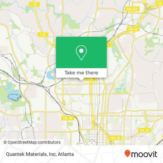 Quantek Materials, Inc map