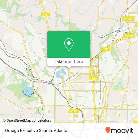 Mapa de Omega Executive Search