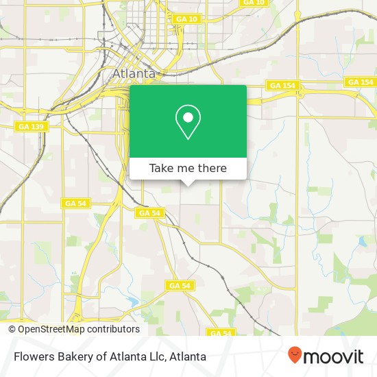 Flowers Bakery of Atlanta Llc map