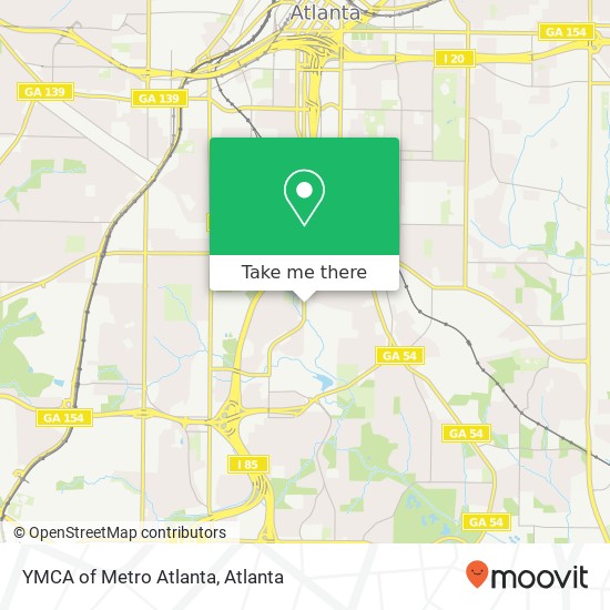 YMCA of Metro Atlanta map