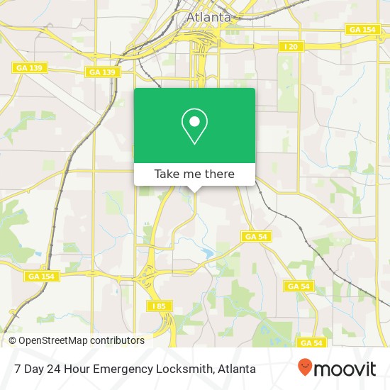 Mapa de 7 Day 24 Hour Emergency Locksmith