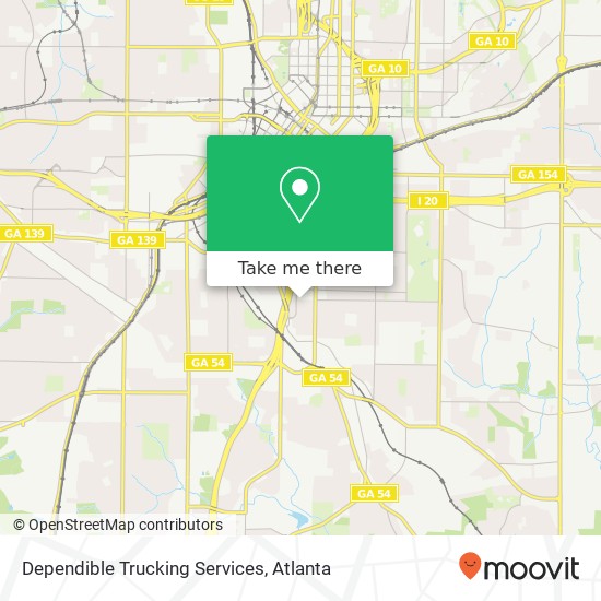 Dependible Trucking Services map