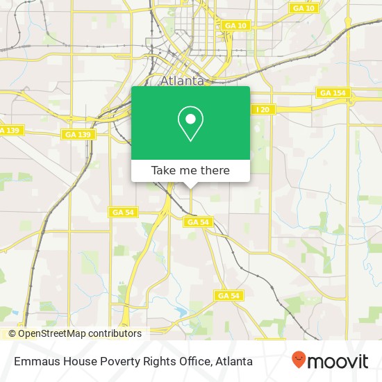 Emmaus House Poverty Rights Office map