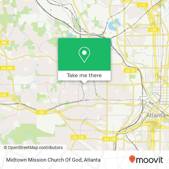Midtown Mission Church Of God map