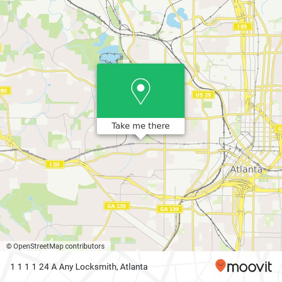 Mapa de 1 1 1 1 24 A Any Locksmith