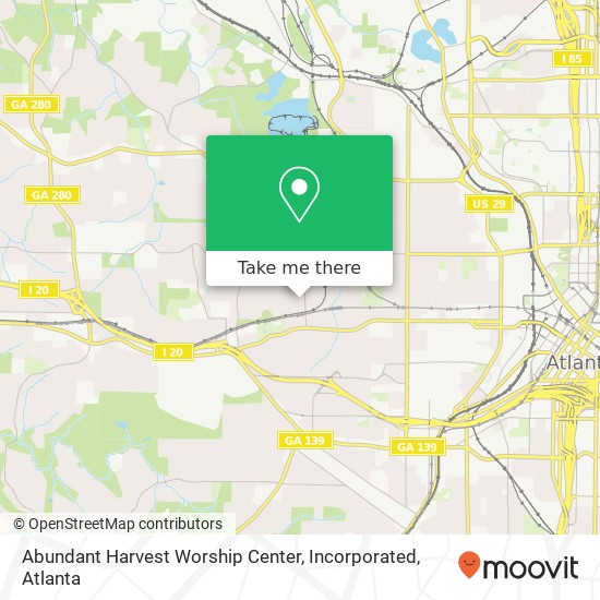 Mapa de Abundant Harvest Worship Center, Incorporated