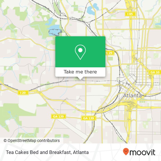 Tea Cakes Bed and Breakfast map