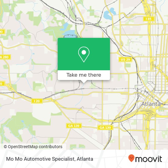 Mapa de Mo Mo Automotive Specialist