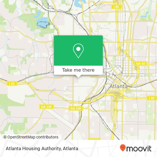 Mapa de Atlanta Housing Authority