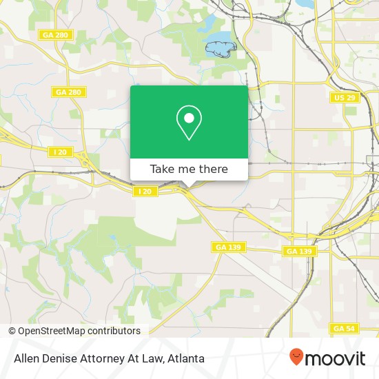 Allen Denise Attorney At Law map