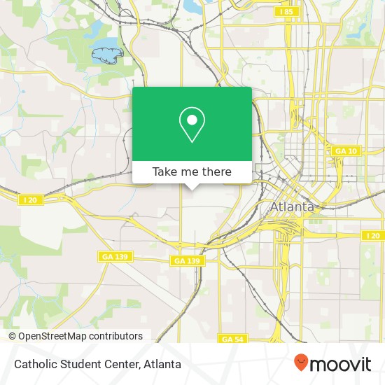 Catholic Student Center map